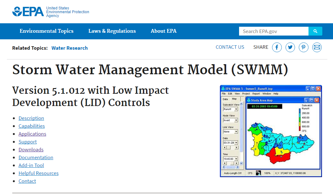 图1-1 SWMM官网图