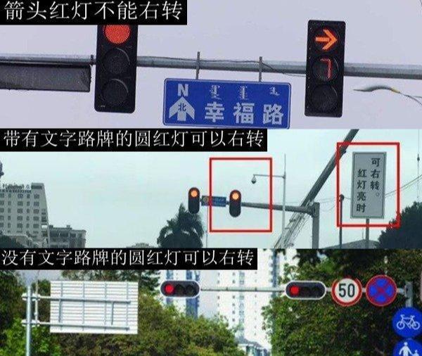 各种红绿灯走法图解，违反道路交通信号灯通行扣几分