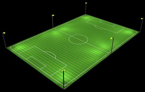 5 7 11人制足球比赛场地尺寸和布灯方式