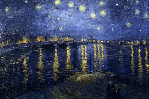 Vincent van Gogh Starry Night Over The Rhone [1888]