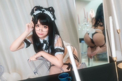 Chunmomo Cosplay Maid Bikini AnimalEar Megane 11