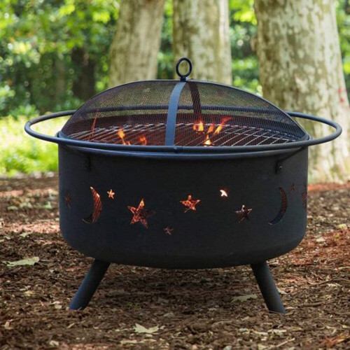do not sold on amazonoutdoor wood burning large fireplace 32 inch steel round firepit bowl with bbq 